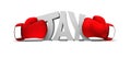 Boxing the tax Royalty Free Stock Photo