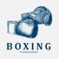 Boxing tournament logo vintage logo, tournament, punch, boxing, sport, champion, fight, emblem, training, badge, competition,