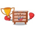 Boxing winner shape of bedside table shape funny