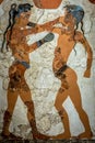 ` Boxing Youths` Minoan civilization Royalty Free Stock Photo