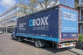 Boxx On Wheel Company Truck At Amsterdam The Netherlands 2019 Royalty Free Stock Photo