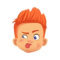 Redhead boy character