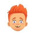 Redhead boy character