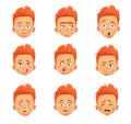 Redhead boy set