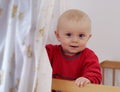 Boy in Baby Bed