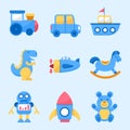 Boy Baby Toys Icon Royalty Free Stock Photo