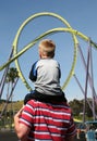Boy on Back Royalty Free Stock Photo