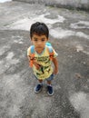 boy going to school