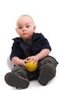 Boy with ball Royalty Free Stock Photo