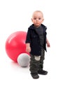Boy with ball Royalty Free Stock Photo