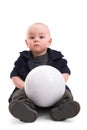 Boy with ball Royalty Free Stock Photo
