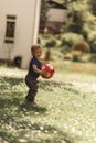 Boy and a ball Royalty Free Stock Photo