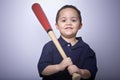 Boy with baseball bat Royalty Free Stock Photo