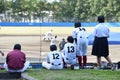 The boy baseball game Royalty Free Stock Photo