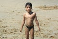 Boy on the beach Royalty Free Stock Photo