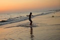 A boy on the beach Costa Ballena, Cadiz province, Spain Royalty Free Stock Photo