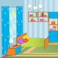 Boy bedroom interior Royalty Free Stock Photo