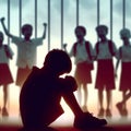 boy being bullied Royalty Free Stock Photo