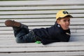 Boy on a Bench