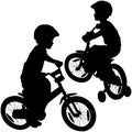 Boy and bicycle Royalty Free Stock Photo