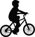 Boy and bicycle