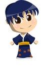 A Boy With Blue Yukata