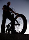 Boy on bmx bike Royalty Free Stock Photo