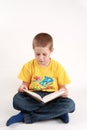 Boy and book