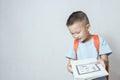 Boy with book