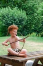 Boy with Bow and Arrow