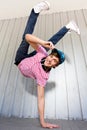 Boy breakdancing Royalty Free Stock Photo