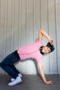 Boy breakdancing Royalty Free Stock Photo