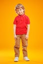 Boy in bright summer clothes Royalty Free Stock Photo