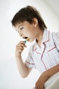 Boy Brushing Teeth Royalty Free Stock Photo