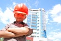 Boy builder Royalty Free Stock Photo