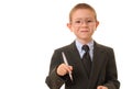 Boy Businessman 20 Royalty Free Stock Photo