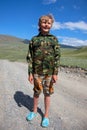 Boy camouflage Royalty Free Stock Photo
