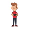 Boy cartoon icon