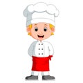 Boy chef cartoon Royalty Free Stock Photo