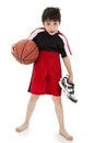 Boy Child Basketball Playing Nerd