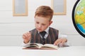 Boy Child Read Book, Children Education Royalty Free Stock Photo