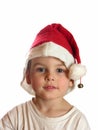 Boy in christmas cap