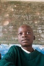 Boy in Class in Zimbabwe