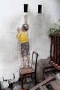 Boy Climbing Mural Painting at Penang