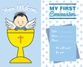Boy Communion card
