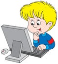 Boy with computer