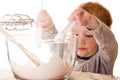 Boy cooking Royalty Free Stock Photo