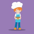 boy cooking orange girl 29 Royalty Free Stock Photo