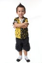 A boy crossed arms Royalty Free Stock Photo