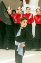 Boy dancing Sevillanas Royalty Free Stock Photo